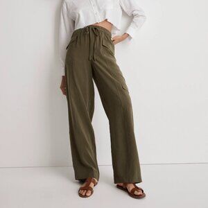 Madewell Olive Green Wide Leg Cargo Pants (XS)
